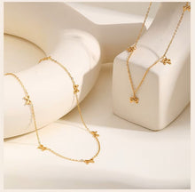 Load image into Gallery viewer, Bowknot Chain Choker Necklace, Stainless Steel