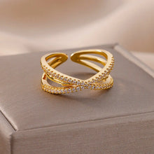 Load image into Gallery viewer, Stainless Steel Cross Ring