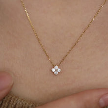 Load image into Gallery viewer, Brilliant Flower Cluster Diamond Pendant | 925 Sterling Silver