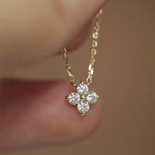 Load image into Gallery viewer, Brilliant Flower Cluster Diamond Pendant | 925 Sterling Silver