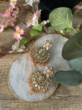 Load image into Gallery viewer, Antique Mirror Indian Wedding Jewellery set | Necklace Earrings Tikka