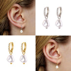 Pearl 935 Sterling Silver Earrings