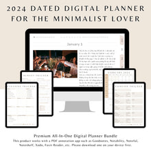 Load image into Gallery viewer, ADHD 2024 Digital Planner, Undated Digital Planner Stickers

