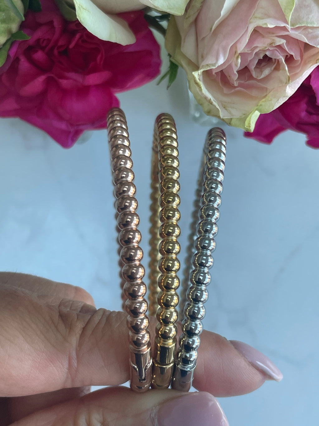 Ava Beads Stainless Steel Bangle