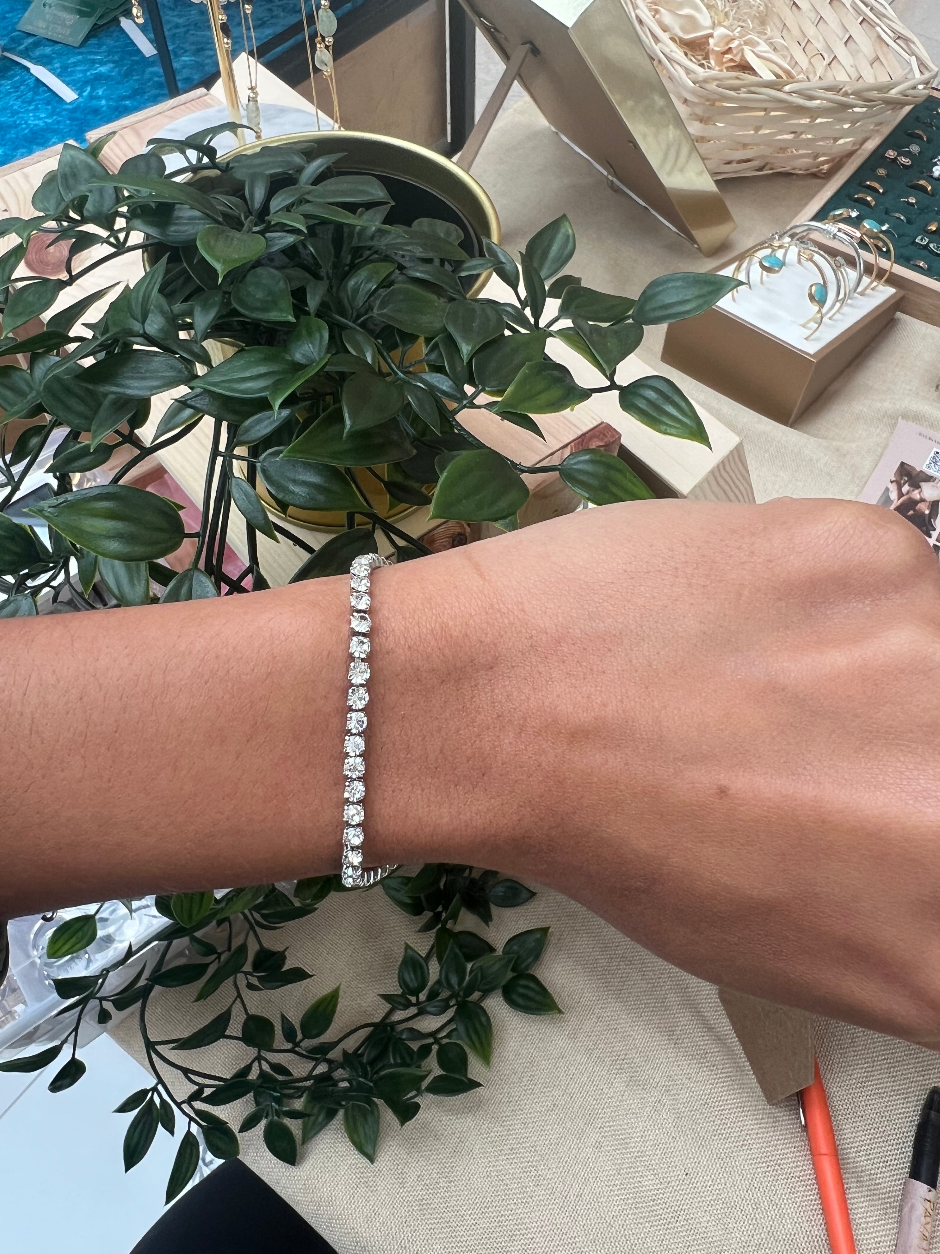 Diamond Tennis Diamond Bracelet | Tarnish-Free