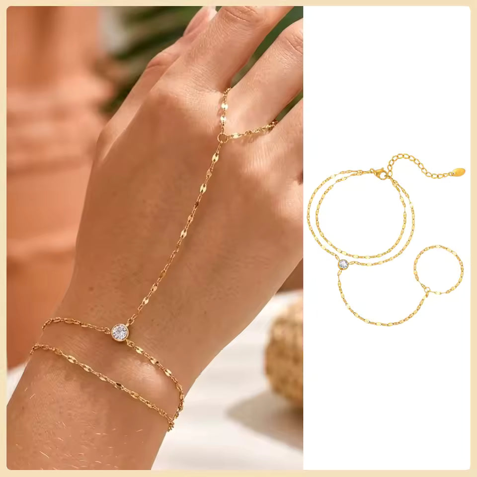 Double Chain Diamond Handchain