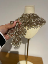 Load image into Gallery viewer, Antique Indian Polki| Bridal Indian Necklace Jewelry Set

