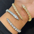 Snake Twist Diamonte Cuff
