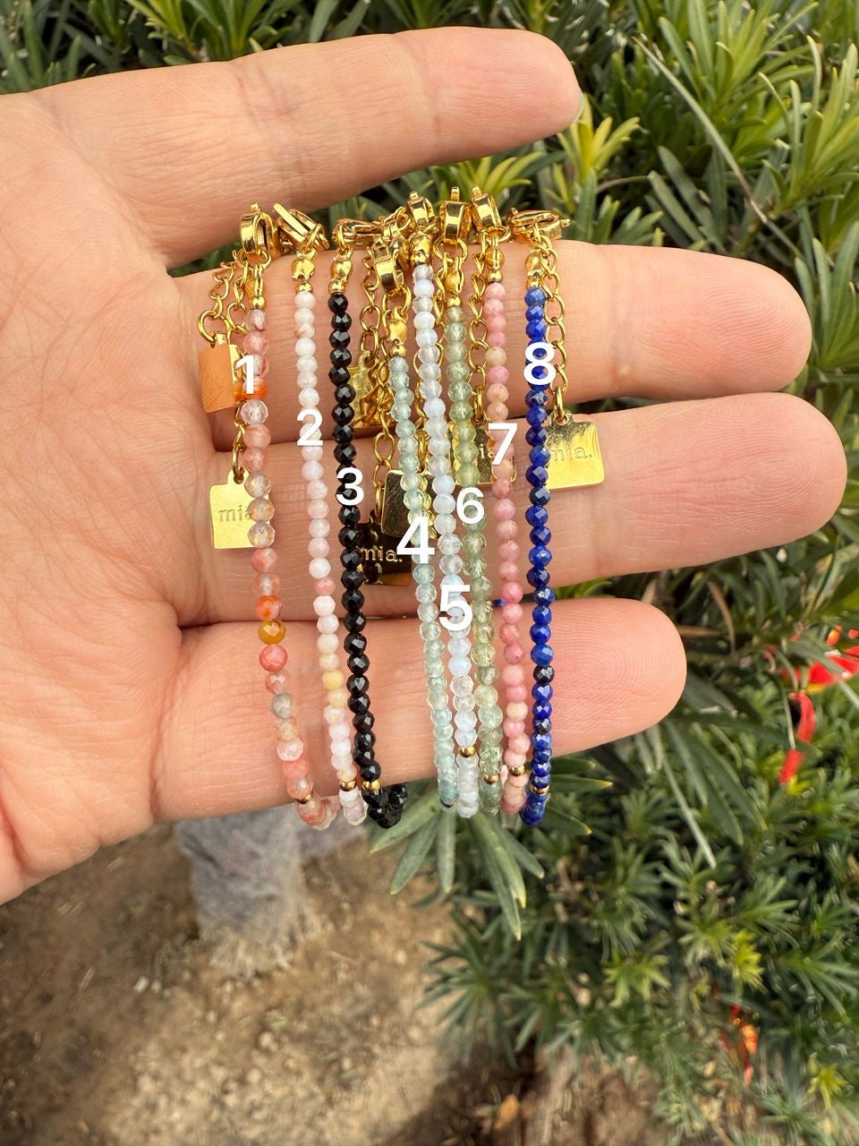 Minimalist Dainty Beads Gemstone Bracelet