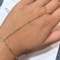Gold Dainty Link Hand Chain