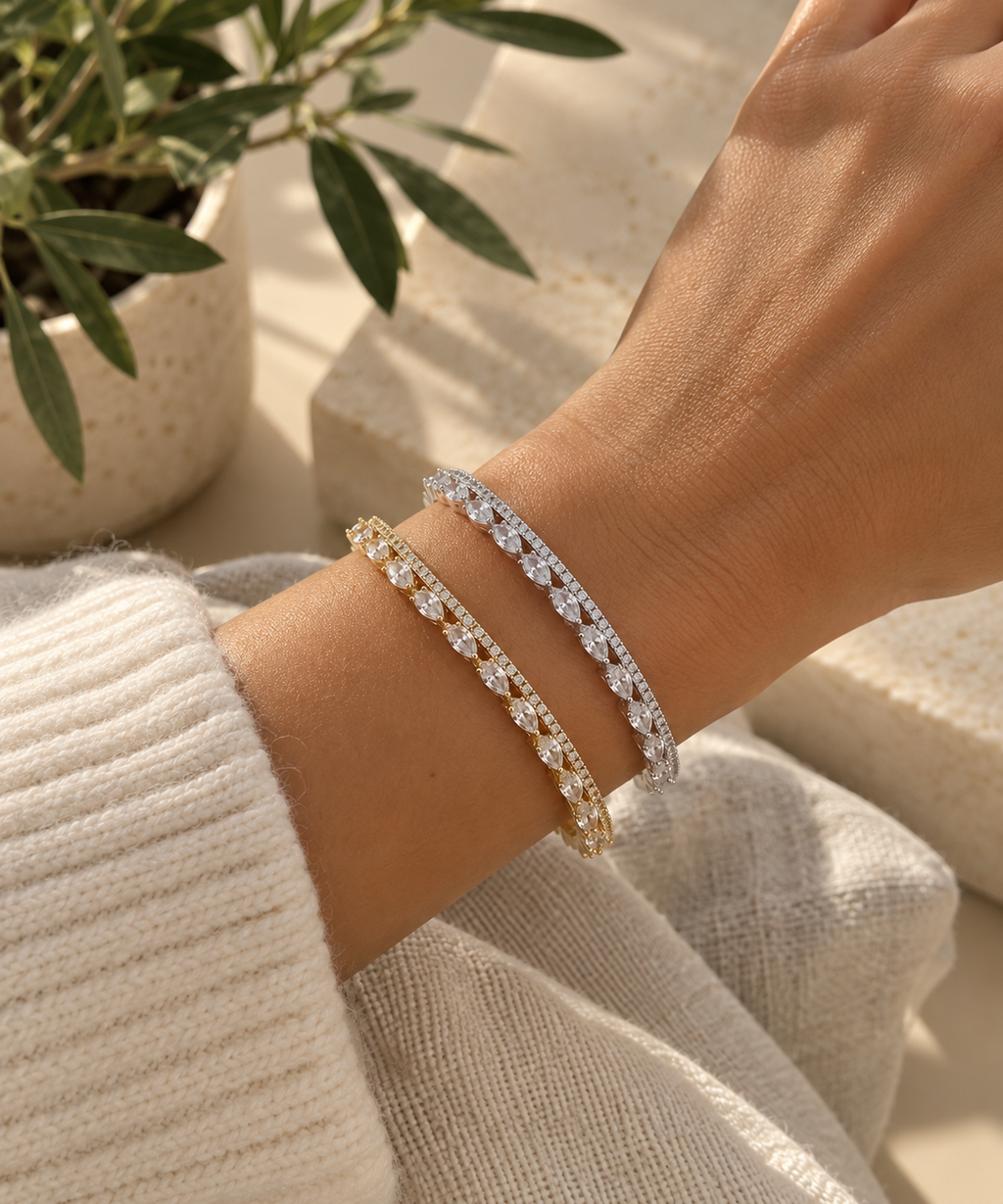 Marquise Crystal Bangle