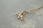 Crystal French Clover Pendant