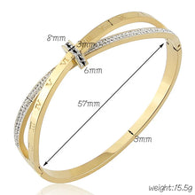 Load image into Gallery viewer, Open Roman Numeral Bracelet, Stainless Steel Bangle
