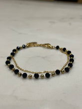 Load image into Gallery viewer, Beaded Double Chain Dainty Bracelet
