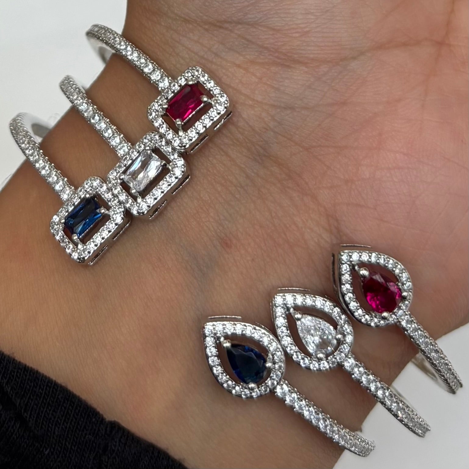 Square + drop bangle