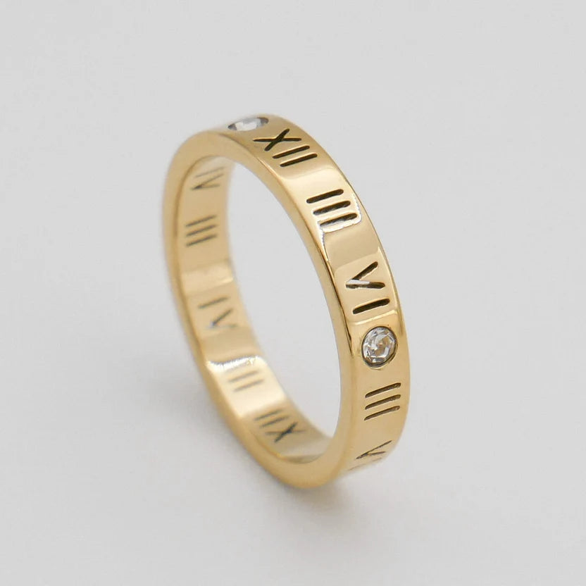 Isla Numeral Band Ring