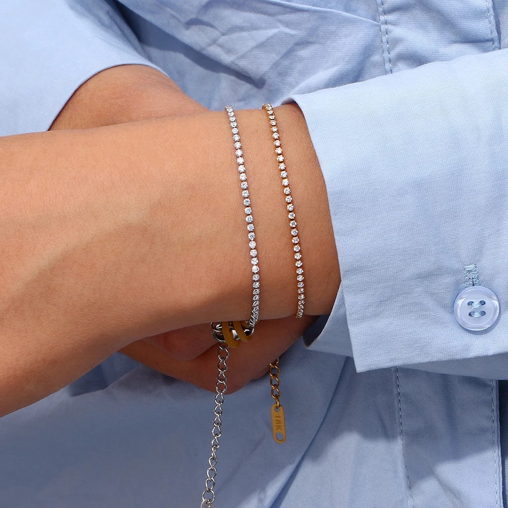 Diamond Tennis Diamond Bracelet | Tarnish-Free
