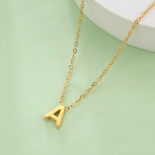 Load image into Gallery viewer, Initial Necklace, Personalised Letter Necklace, Dainty Minimalist Letter Charm Jewellery,
