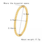 Bamboo Stainless Steel Bangle