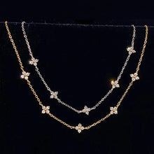 Load image into Gallery viewer, Flower Cluster Diamond Bracelet | 925 Sterling Silver
