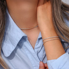 Load image into Gallery viewer, Diamond Tennis Diamond Bracelet | Tarnish-Free
