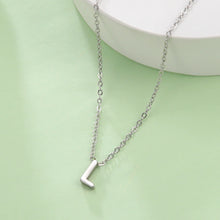 Load image into Gallery viewer, Initial Necklace, Personalised Letter Necklace, Dainty Minimalist Letter Charm Jewellery,
