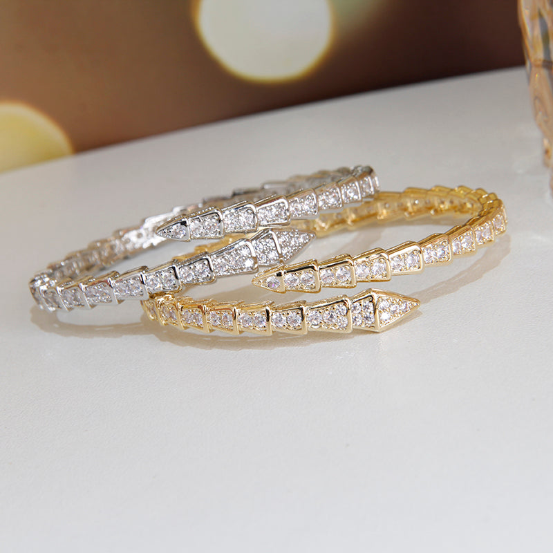 Amelia Snake Open Bangle