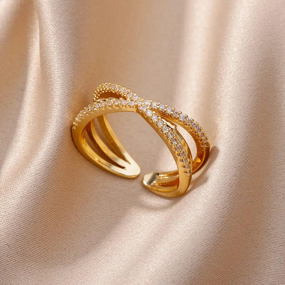 Stainless Steel Cross Ring