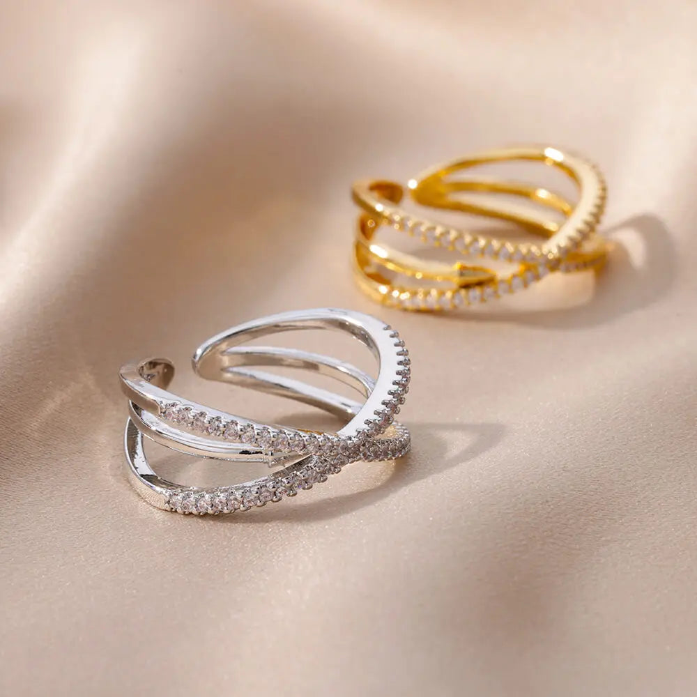 Stainless Steel Cross Ring