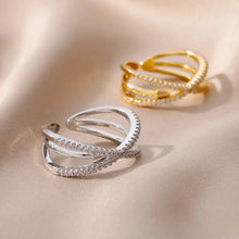 Load image into Gallery viewer, Stainless Steel Cross Ring
