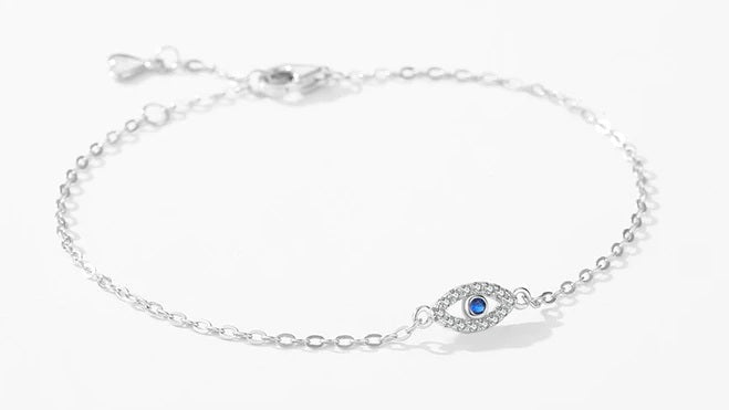 Evil Eye Bracelet 925 Sterling Sliver