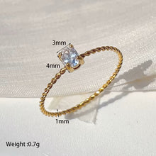 Load image into Gallery viewer, Gold Plated Twist Stacker Rings
