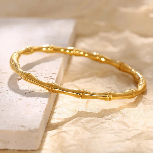 Bamboo Stainless Steel Bangle