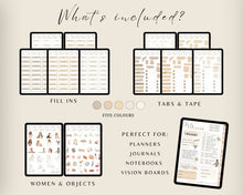 Load image into Gallery viewer, ADHD 2024 Digital Planner, Undated Digital Planner Stickers
