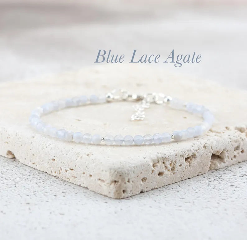 Minimalist Dainty Beads Gemstone Bracelet