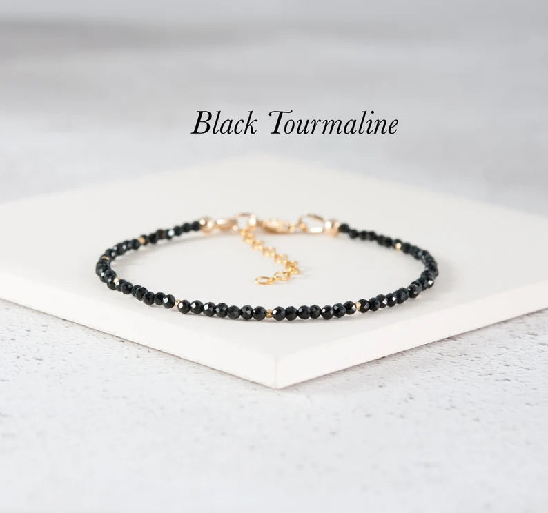 Minimalist Dainty Beads Gemstone Bracelet