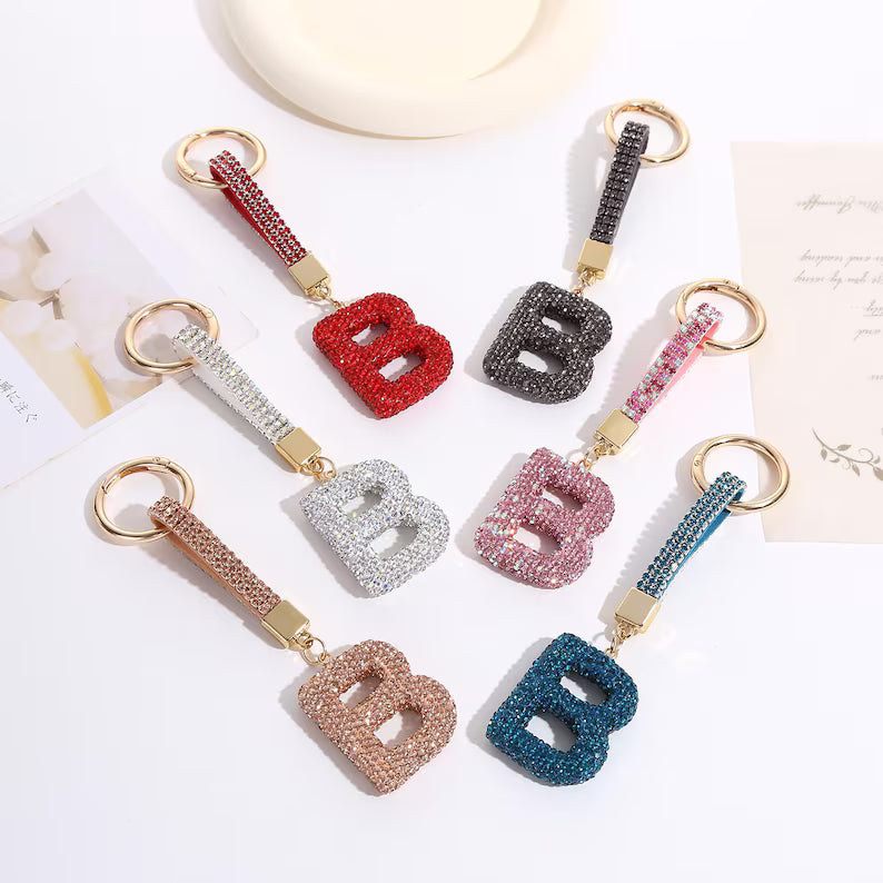 Crystal Glam Key Ring & Bag Charm