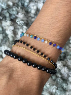 Beaded Double Chain Dainty Bracelet
