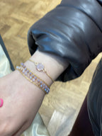 Beaded Double Chain Dainty Bracelet