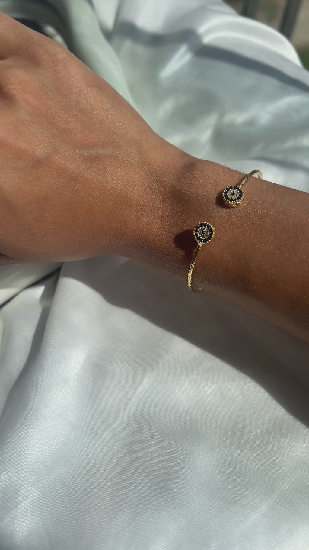 Evil Eye Bracelet Cuff bangle