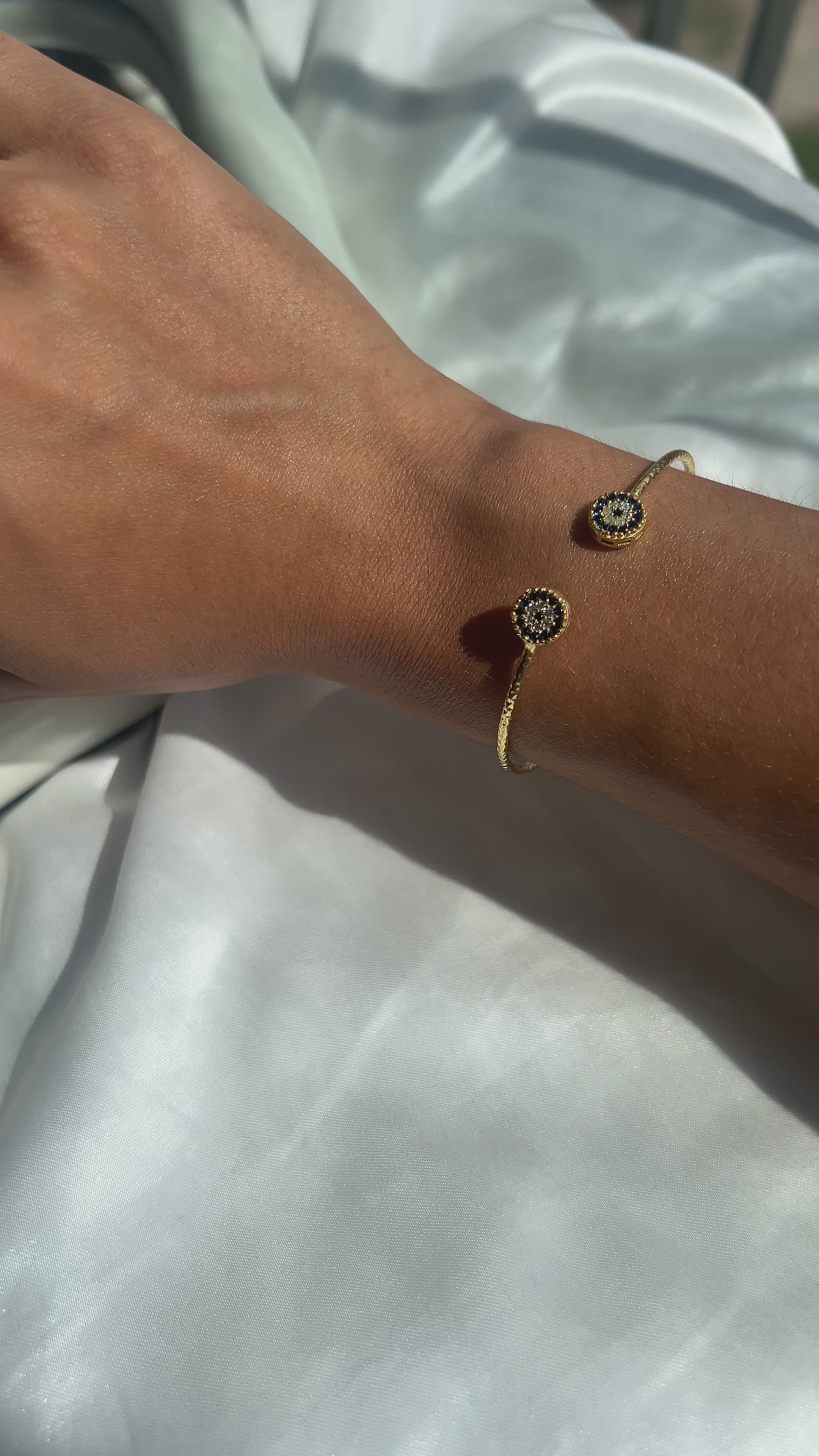 Evil Eye Bracelet Cuff bangle