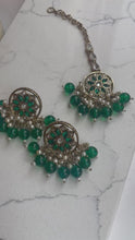 Load and play video in Gallery viewer, Raakhi Antique Indian Polki| Bridal Indian Necklace Jewelry Set
