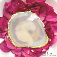 Load image into Gallery viewer, Rose Quartz Natural Crystal Coaster
