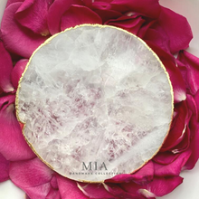 Load image into Gallery viewer, Rose Quartz Natural Crystal Coaster

