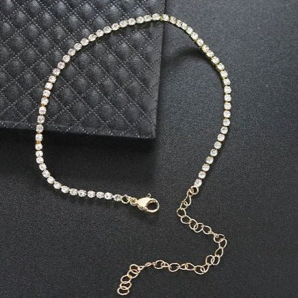 14K Gold Tennis Chain Anklet