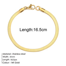 Load image into Gallery viewer, Minimalist Layered Bracelet Set, Boho Stacking Bracelet| Multiple Curb, Herringbone, Snake, Figaro, Rope Chain Bracelets
