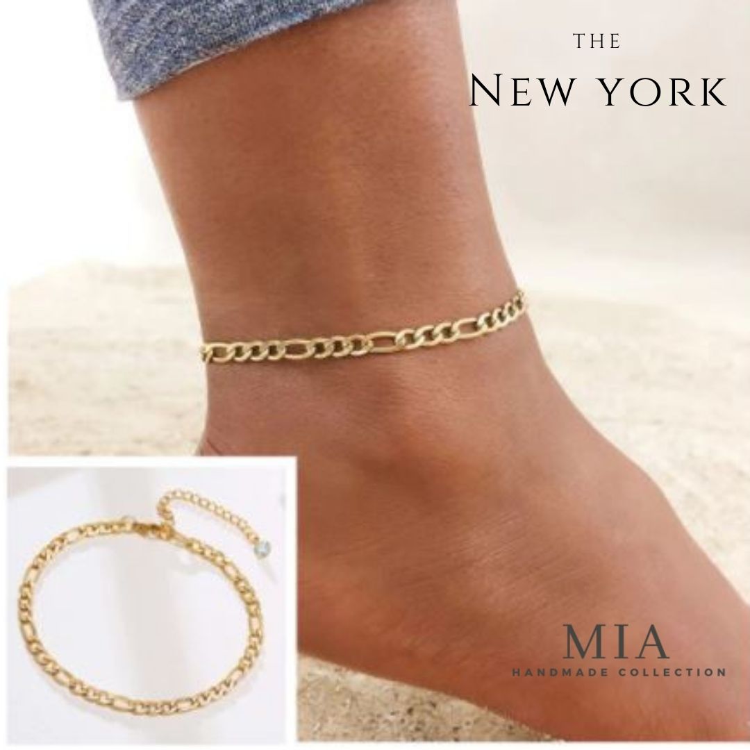 Astrid 9k Gold Chain Anklet  Astrid  Miyu Anklets