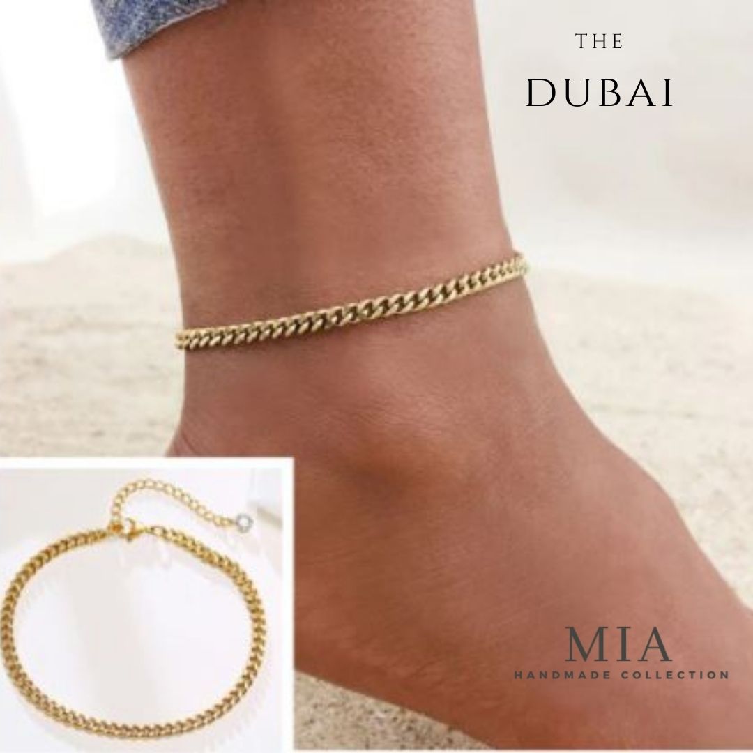 Anklet bracelet | gold chain anklet | thick chain gold anklet bracelet (Copy)