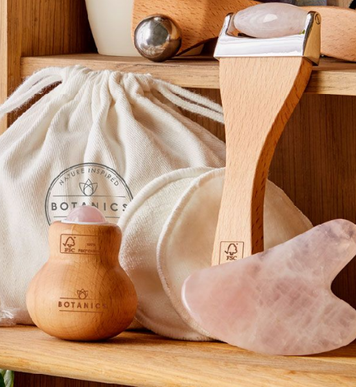Gua Sha Rose Quartz and Jade | Firming Facial Reliever