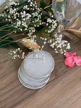 Load image into Gallery viewer, White  Quartz Natural Crystal Coaster
